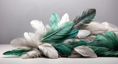 Панно AG-FT-023, Feathers, Design Studio 3D