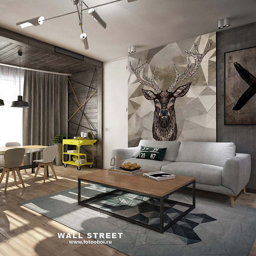 Фотообои в интерьере артикул podLOFT 29, podLOFT, Wall street