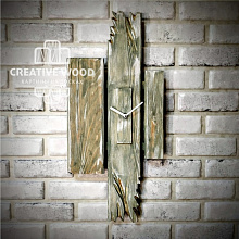 Панно в стиле Лофт Creative Wood Часы 5